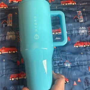 HydroJug Neon Wave Aqua Blue Traveler Tumblr Water Bottle
